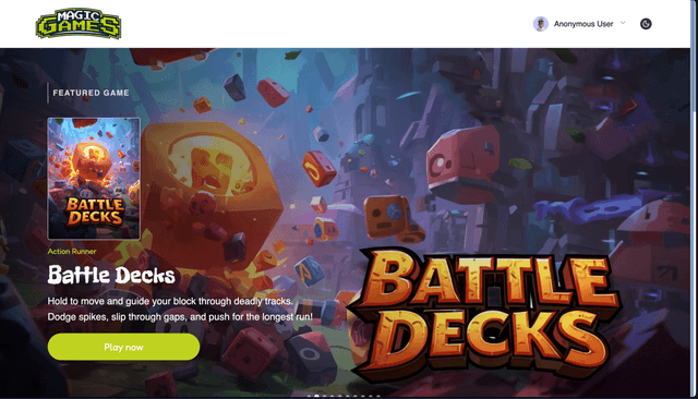 MagicGames Project Screenshot